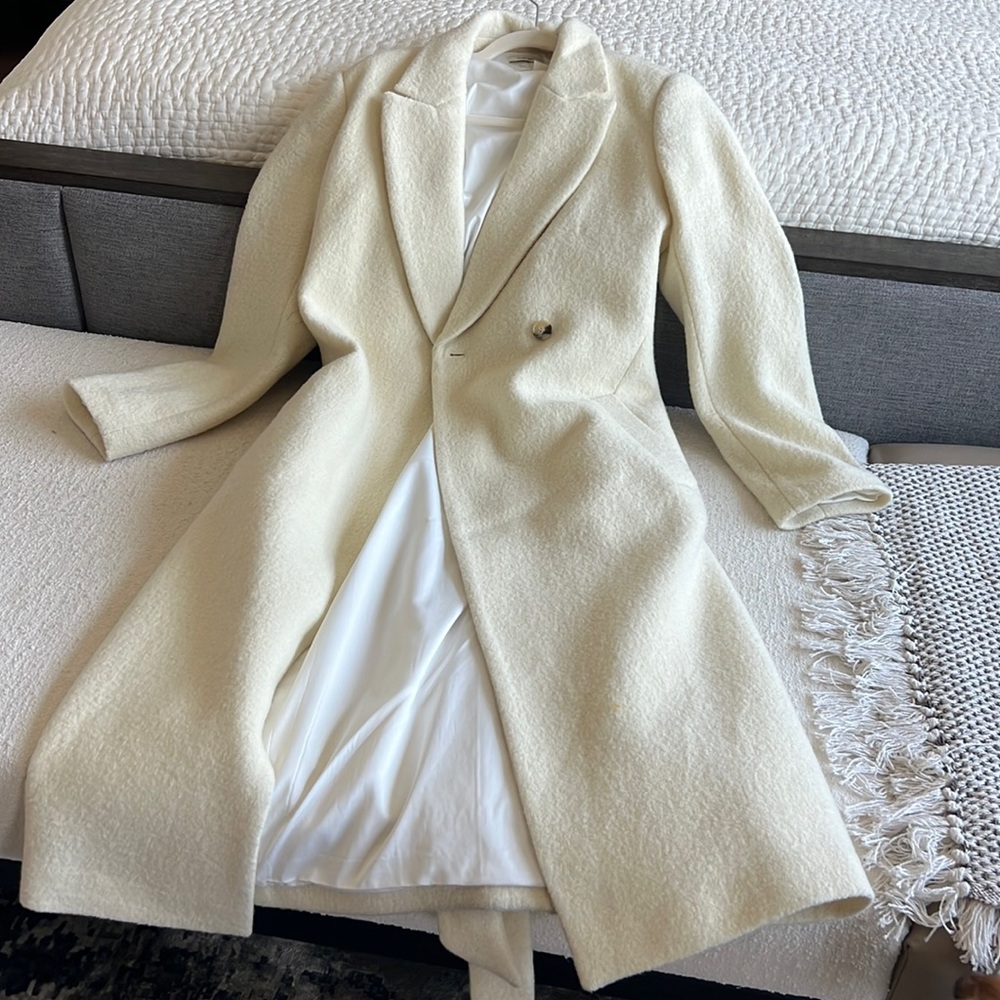 Club Monaco Sherpa style pea coat